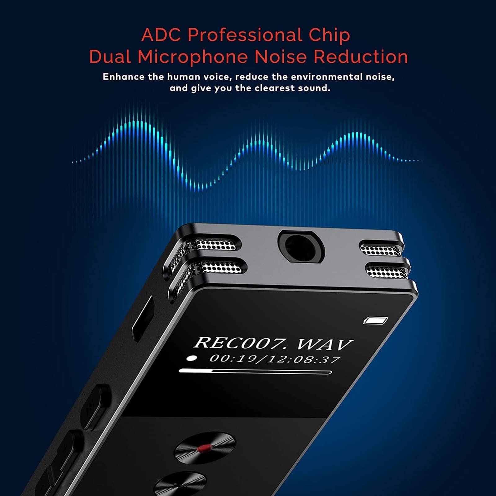 Amazon.com: 16GB Professional Digital Voice Recorder, Voice